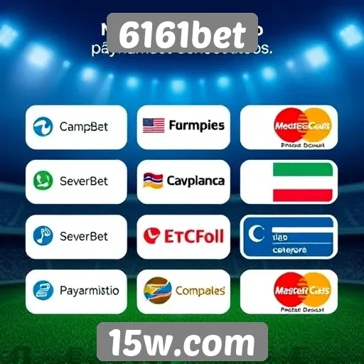 Métodos de pagamento aceitos no 6161bet